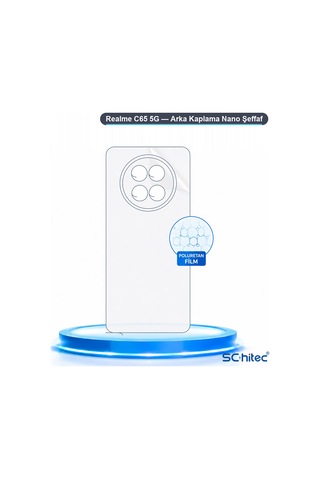 Schitec Realme C65 5g Uyumlu Arka Yüzey Hidrojel Koruyucu Film 41200831