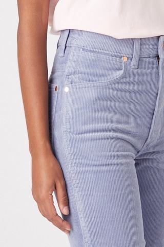 Wrangler Wild West Fit Yüksek Bel Kadife Lila Esnek Pantolon W2H2A2X4Q Açık Mavi