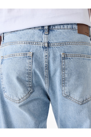 Koton Normal Bel Pamuklu Vintage Straight Fit Jean Pantolon Orta İndigo 6sam40024nd
