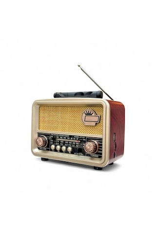 Rt-827p Güneş Panelli Nostaljik Radyo,şık Tasarım Bluetooth Nostalji Radyo