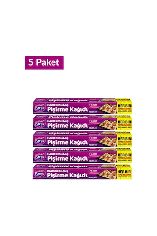 Hazır Kesilmiş Pişirme Kağıdı 10 Lu 42 X 37 Cm 5 Paket