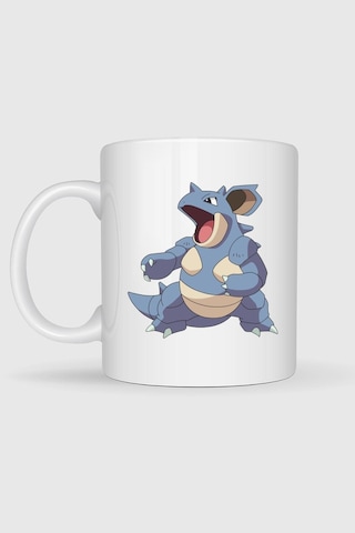 Nidoqueen Nidorina Baskılı Kupa Bardak Beyaz