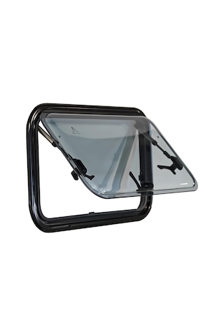 Berhimi Amortisörlü Karavan Penceresi 300X700Mm Siyah