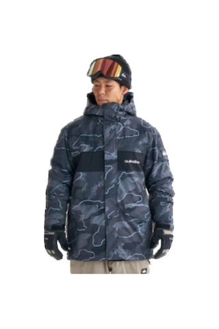 Quiksilver Quıksılver Mıssıon Prınted Block Jk Erkek Anthracite - Plaid 1 Snowboard Ceketi Gqytj03000-6456 Antrasit
