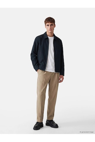 LC Waikiki Lcw Vision Lacivert Regular Fit Gömlek Yaka Erkek Ceket Navy