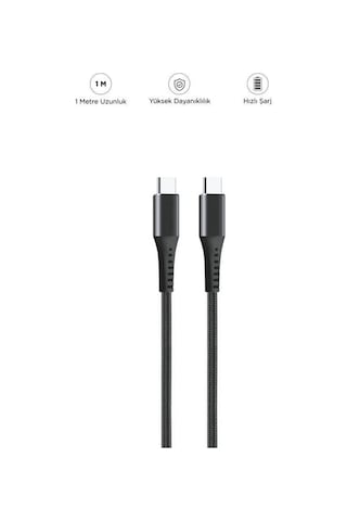 Ap-210 Quick Charge Cable Type C To Type C 60w Hızlı Şarj Kablosu 1 Metre Usb C Kablo Fast Charging