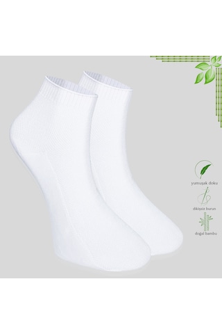 Kral Socks Erkek Patik Lacose Kabartma Desenli 5 Adet Bambu Dikişsiz Parfüm
