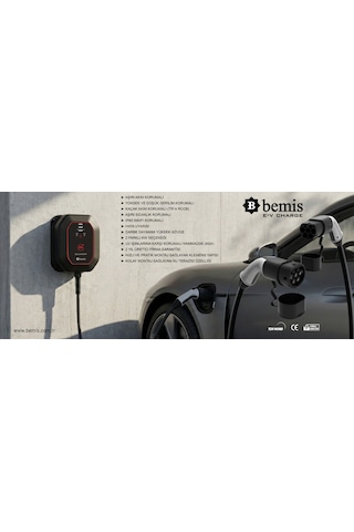 Bemis Elektrikli Araç Şarj Cihazı - Wallbox Charger 2 - 11/22 Kw - 7 Metre 1