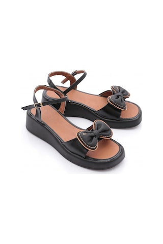 Dgn 7002 Kadin Fiyonk Detayli Sandalet Siyah
