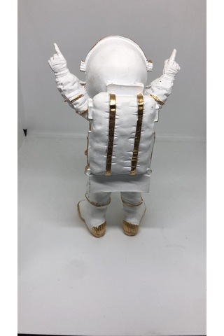 Lebson Dekoratif Polyester Buz Beyazı Astronot Sarı