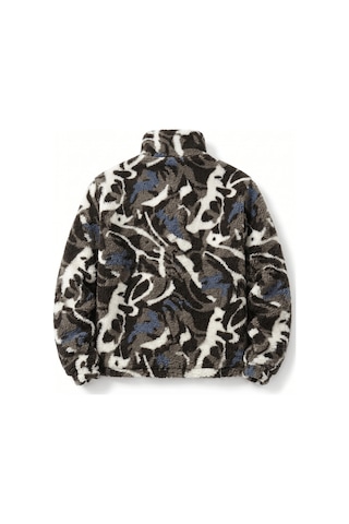 Genius Store Oversize Peluş Erkek İçi Polarlı Tam Fermuarlı Sherpa Sonbahar Kış Kadın Polar Sweatshirt Oversıze-pelus Taş