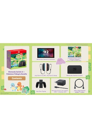 Nintendo Switch 2 Oyun Konsolu + Pokopia (Distribütör Garantili)