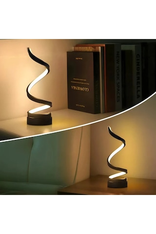 River World Gece Lambası Spiral Kıvrımlı Çok Renkli