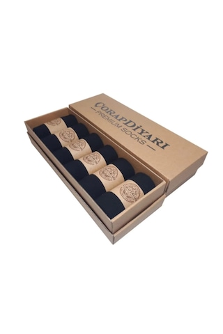 Çorapdiyarı Çorapdiyari Premium % 100 Pamuklu Dikişsiz Mevsimlik Erkek Çorabı