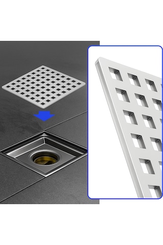 15x15 Uyumlu 14x14 Krom Süzgeç Izgarası Paslanmaz Çelik, Dayanı