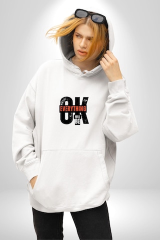 Hakim Xiyech Şampiyon Aslan Kadın Erkek Beyaz Kapüşonlu Sweatshirt Hoodie Beyaz