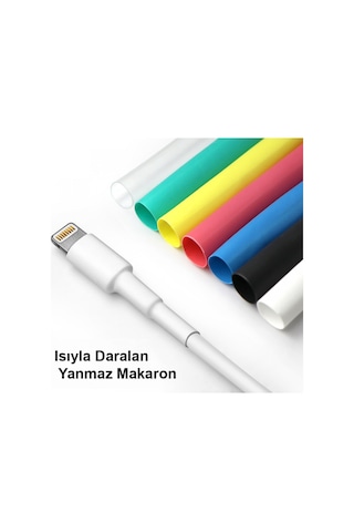 Makaron Kablo Yalıtım Isı Boru Daralan 580 Parça Kablo Tamir Kiti (503777087)