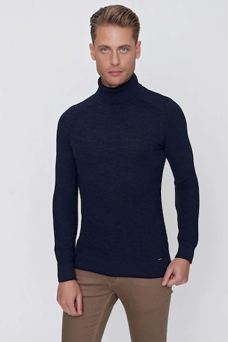 Efor Tr 847 Slim Fit Lacivert Klasik Triko Lacivert