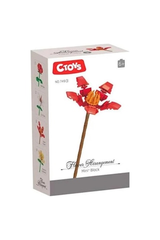 Ctoys Flower Arrangement Mini Blok Kapok Flower - Ctoy-749