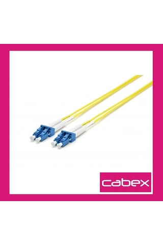 Cabex - Sm Lc-Lc Dublex Fiber Optik Patchcord Singlemode 10 Mt