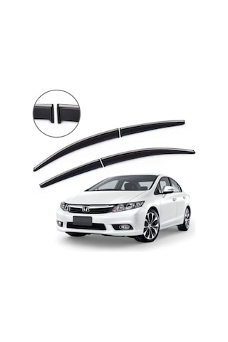 Honda Civic Fb7 Krom Çıtalı Cam Rüzgarlığı 2012-2016