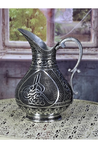 Sultan Tuğralı Keski Osmanlı Bakır Sürahi