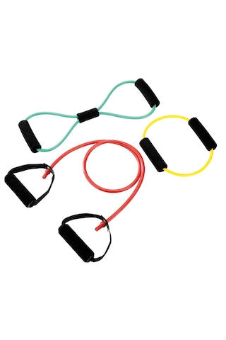 Gus Company 3'lü Fonksiyonel Direnç Lastiği Seti 3-piece Resistance Band Set Çok Renkli