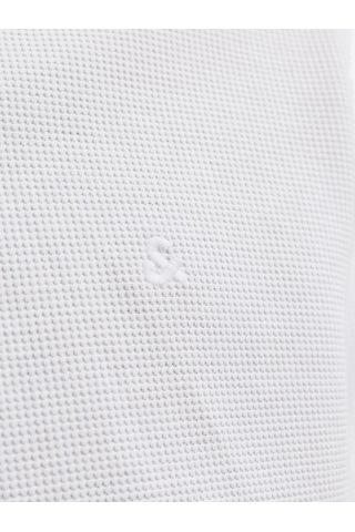 Jack & Jones Erkek Kisa Kollu Polo Tisört - Austin - 12268130 Beyaz