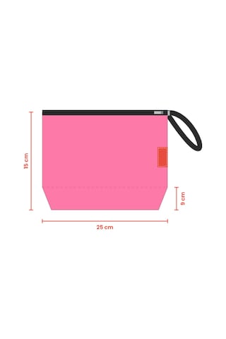 Baghashtag Pembe Şeffaf Üçgen Form Makyaj Çantası