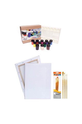 Rich Şişeli Palet 25 Ml X 12'li Akrilik Set 35x50 Tuval Daller Rowney 4'lü Fırça Seti Rich Şişeli Palet 25 Ml X 12'li Akrilik Set 35x50 Tuval Daller Rowney 4'lü Fırça Seti