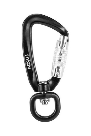 Pazly 360 Döner Alüminyum Karabina - 1100lb Dayanıklı, Hafif 2'li Paket, Çok Renkli Hamak/evcil Hayvan Tasması İçin Çok Renkli