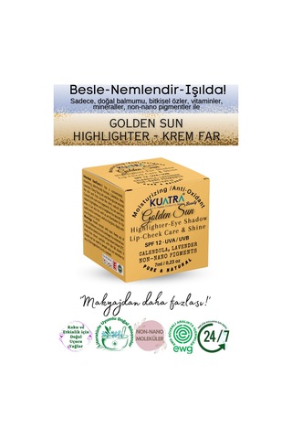 Kuatra Golden Sun Çok Amaçlı Işıltı Veren Balm 7 ML