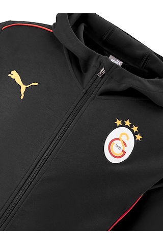 Galatasaray Puma A Takım Fermuarlı Kapüşonlu Sweatshirt 78121503 Siyah
