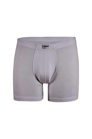 Yıldız Erkek Bambu Likralı Boxer 320/324 - 3 Adet Gri