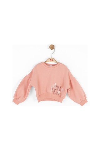 Nk Kids Kız Çocuk Sweatshirt 37625 Pudra