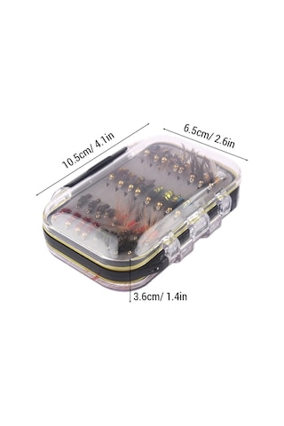 Novahub 64 Parça Yapay Sinekli Olta Yemi Seti - Çeşitli Balıklar İçin Biyomimetik Tasarım, Kapsamlı Balık Avı Seti