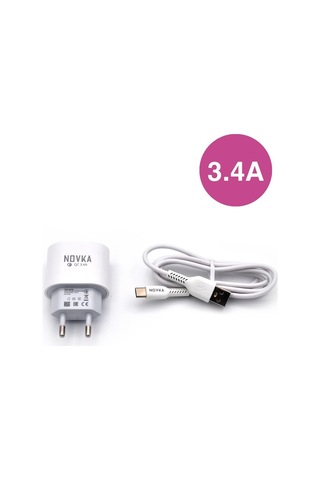 Novka NVK11 Type-C Usb Girişli 3.4 A Şarj Cihazı