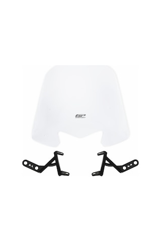 GP Kompozit Honda Activa 2023-2024 Uyumlu Kısa Ön Cam Şeffaf 44 cm