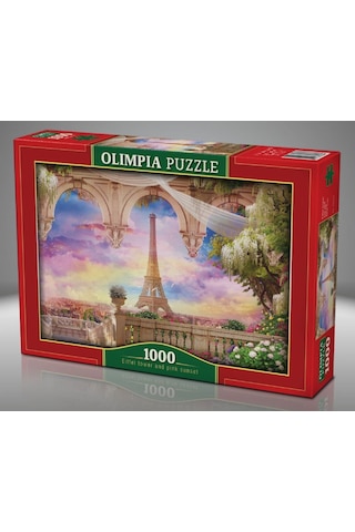 Olimpia 1000 Parça Eyfel Kulesi Ve Pembe Gün Batımı Puzzle