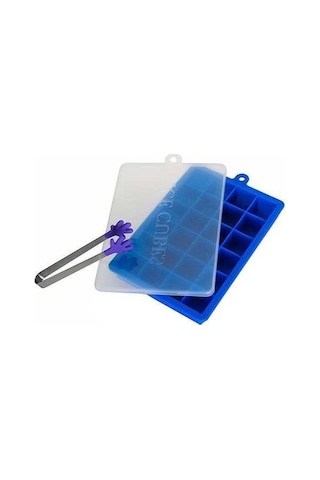 Besthome1 24 Lü Silikon Buzluk Kutusu - Isı Soğuk Dayanıklı, Kullanımı Kolay, Kapatıcı Kapağı Ve Klipsi İle Mavi Renkli Çok Ren Çok Renkli