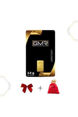 1 Adet 2,5 Gr 24 Ayar Altın Gmr