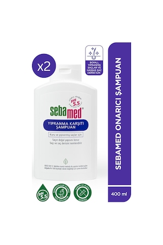 Sebamed Kuru ve Yıpranmış Saçlar İçin Nemlendirici Etkili Onarım Şampuanı 400 ML