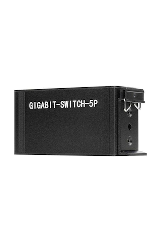 Endüstriyel 5 Port Gigabit Ethernet Switch - Dın Ray Montajlı