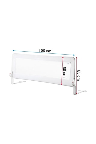 150 65 Cm Beyaz Renk Yatak Bariyeri, Yatak Korkuluğu