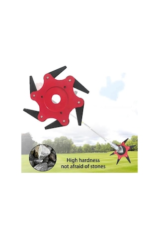 6 Bıçaklı Tırpan Başlığı Universal Çim Biçme Kafası , Ot Düzeltic