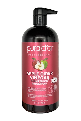 Pura D'or Apple Cider Vinegar Thin2thick Şampuan 709ml Tüm Saçlar