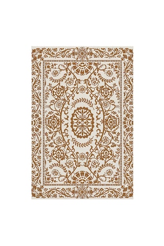 Kartela Halı Veso Halı Kaymaz Taban Makinede Yıkanabilir Halı Bakır - 60 X 90 Cm