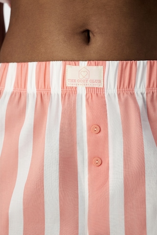 Penti Pembe Cozy Club Çizgili Pamuklu Şort Pijama Altı Pn27