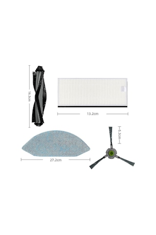 Ecovacs Deebot Ozmo U2 Dgn22 Ana Yan Fırça Hepa Filtre Robotu İle