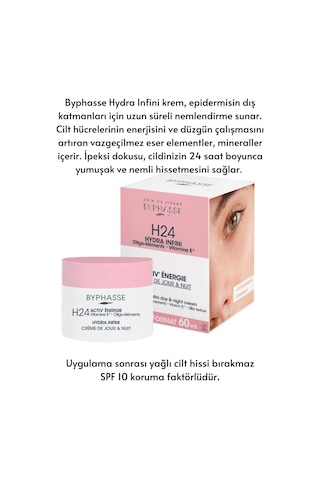 Byphasse Hydra 24 Saat Nemlendirici Gündüz Yüz Bakım Kremi 60 ML